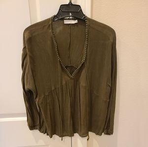 Army Green Blouse